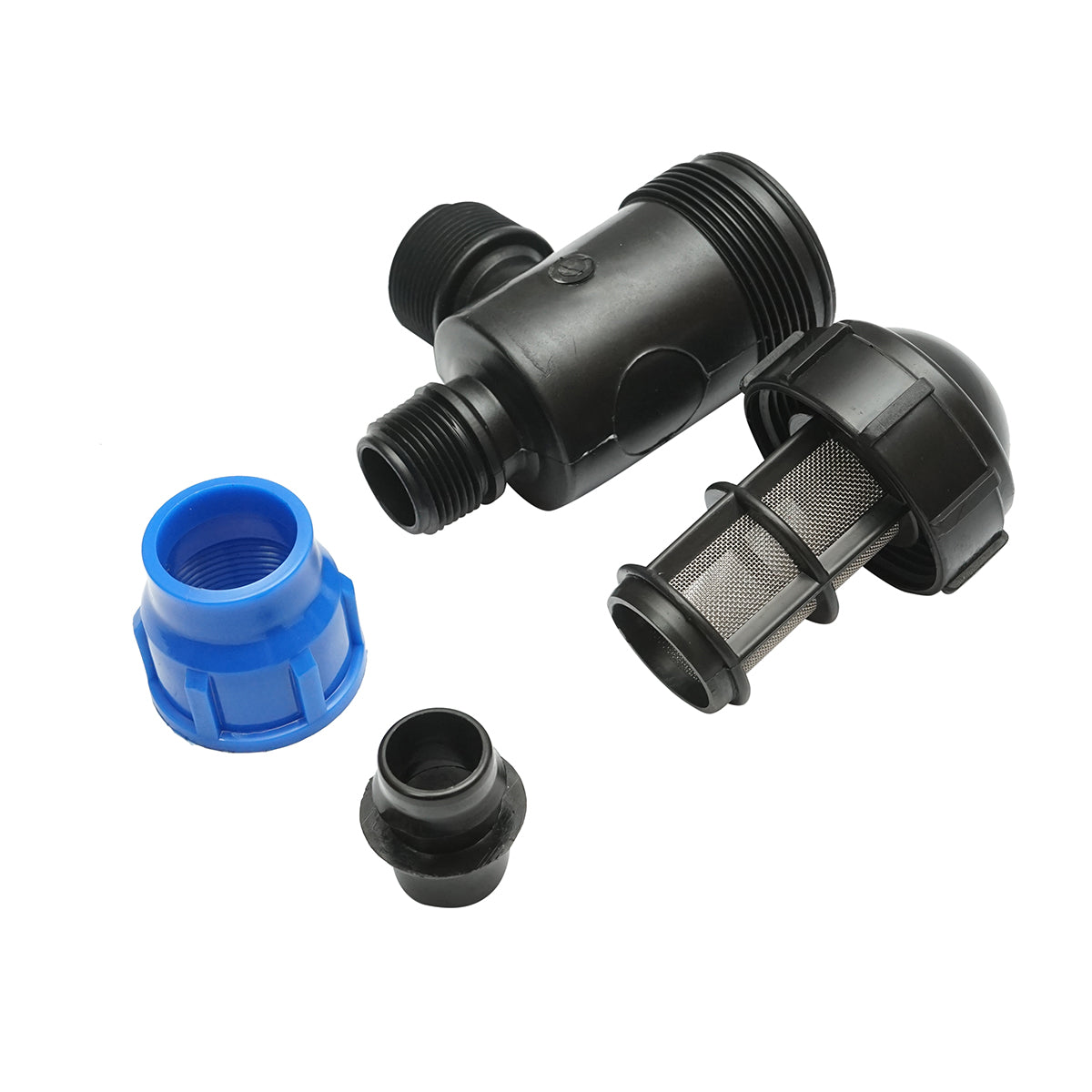 Plastic elbow filter with mesh 32mmx1 tol for irrigation systems
