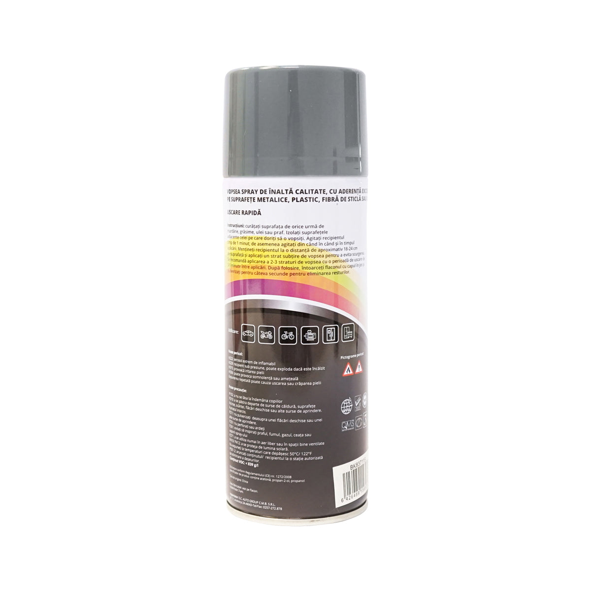 Professional gray car paint spray type Massey Ferguson with quick drying 450ml MAGIC