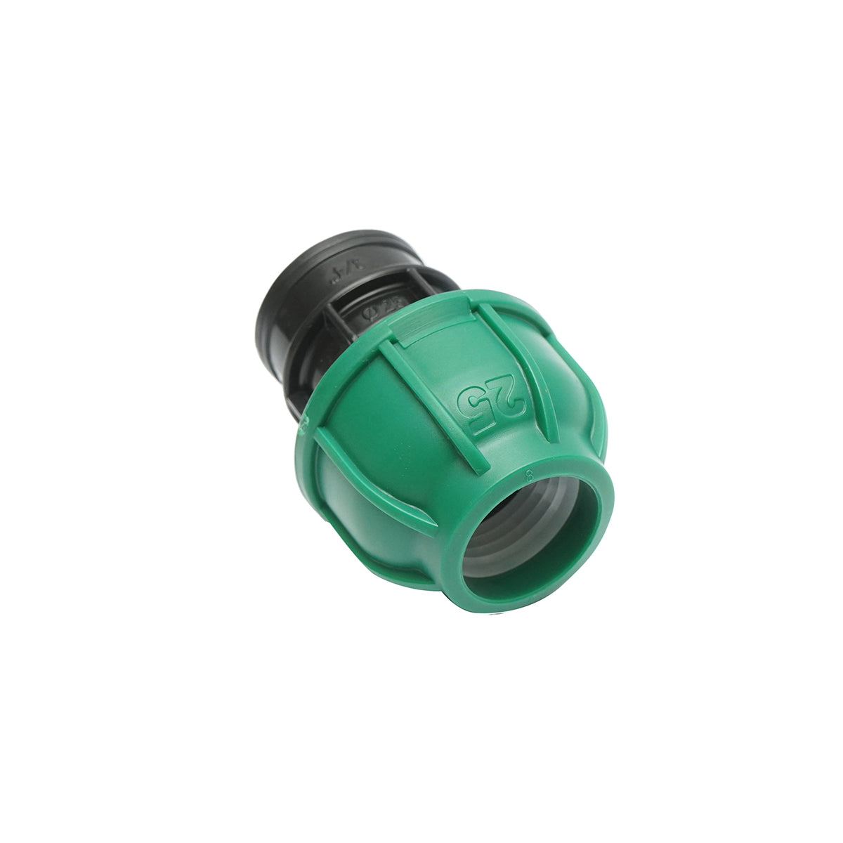 Compression fitting with inner thread D25mmx3/4 inch, PN10 Bar for irrigation systems