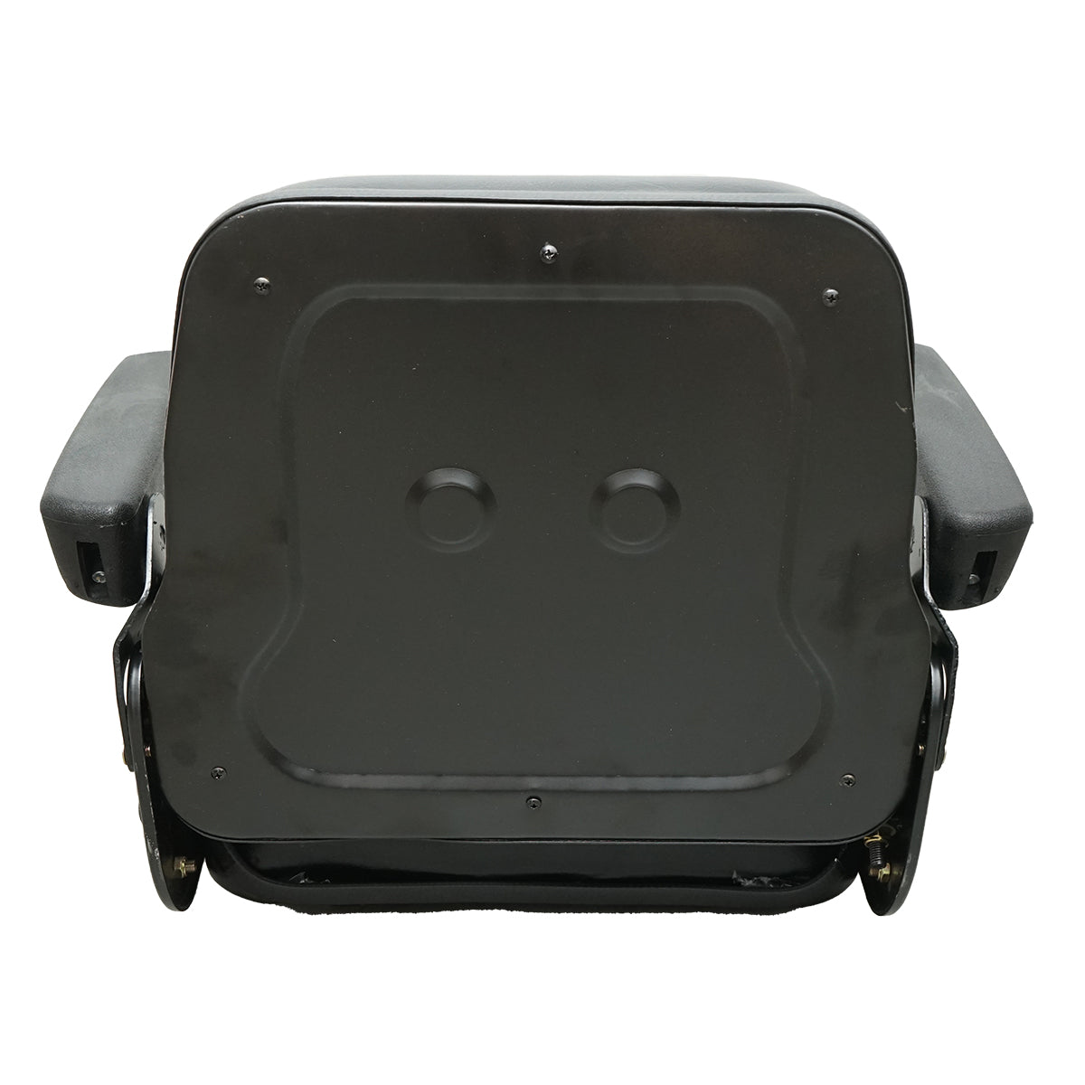 Universal chair with seat belt and armrests for agricultural or industrial machines, forklift
