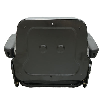 Universal chair with seat belt and armrests for agricultural or industrial machines, forklift