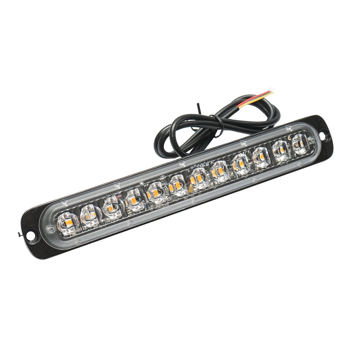 LED marker lamp 12-24V, 24W, yellow, 12 LEDs 190x30x12mm