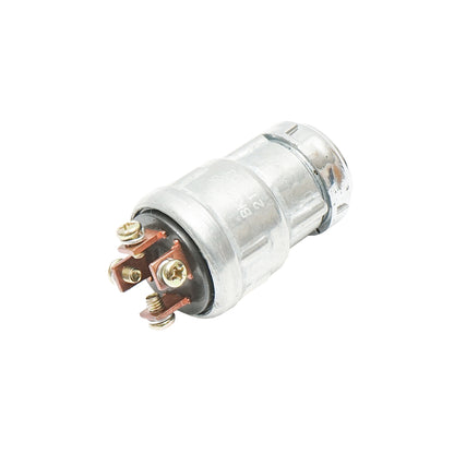 Universal ignition switch with key, 12V, 4 pins, diameter 34mm, mounting thread diameter 23.5mm Breckner Germany