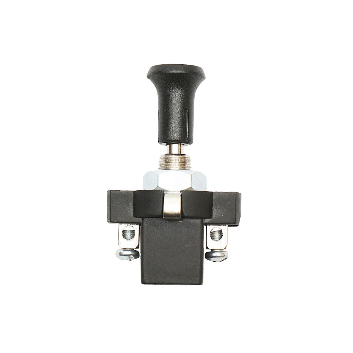 Short on-off switch 12V/5A pull switch with metal fastening nut Breckner Germany