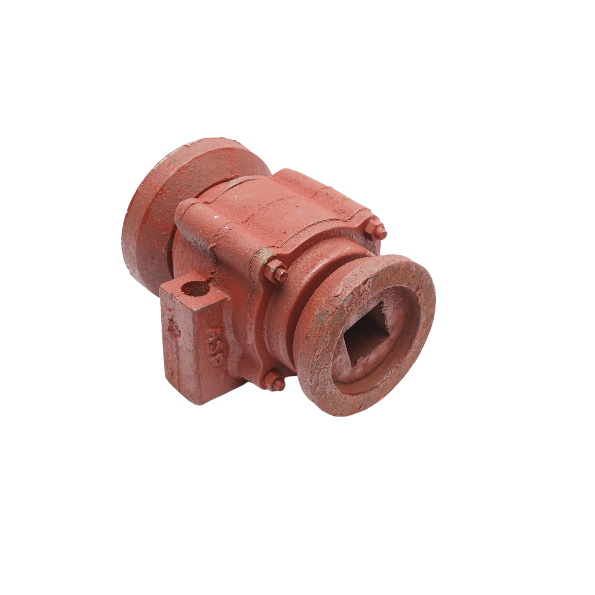 Disc lagar assembled with bearings 32015 and half-shells - 40mm square - hole distance 165mm