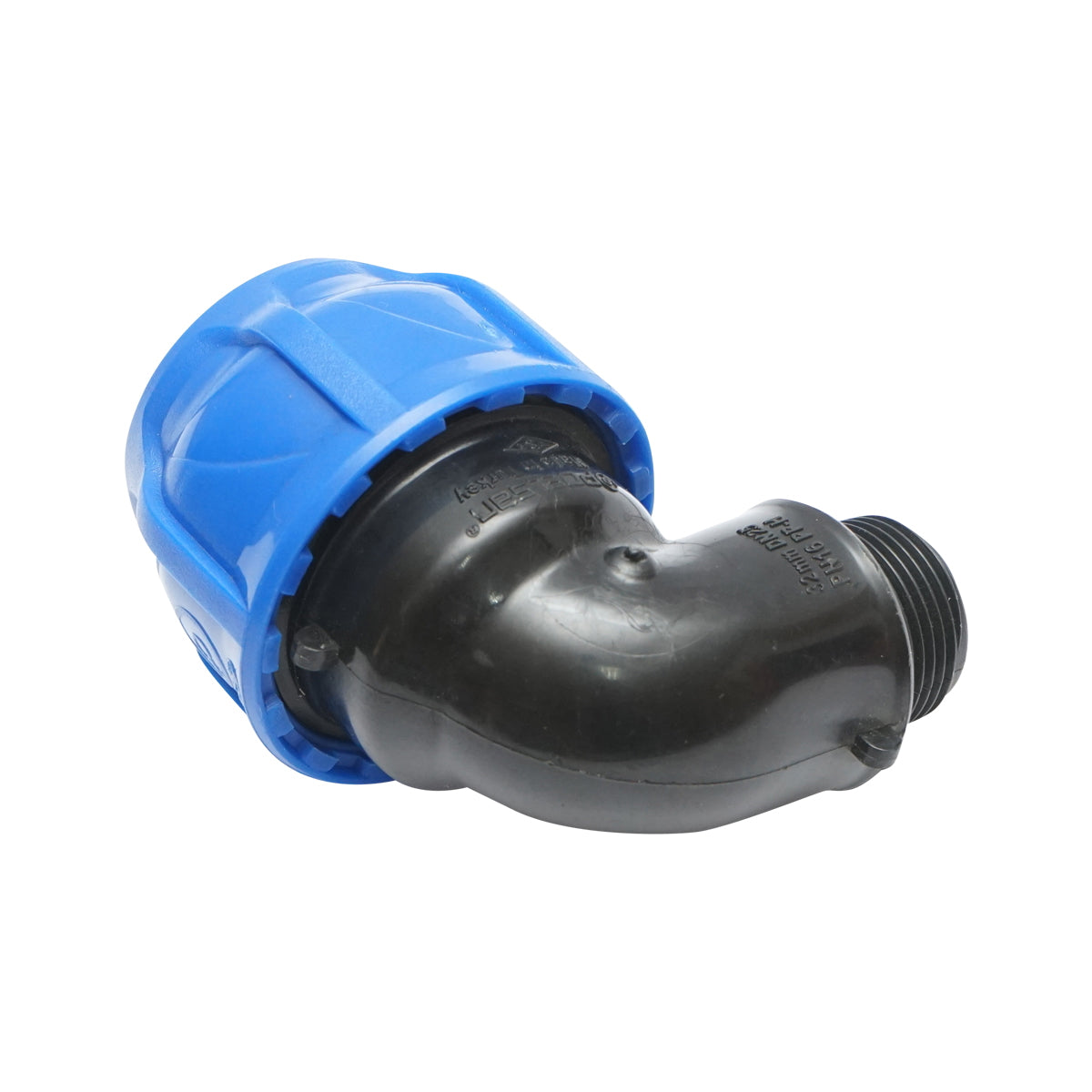 Compression fitting with external thread D32mmx3/4 toll PN16, for irrigation systems