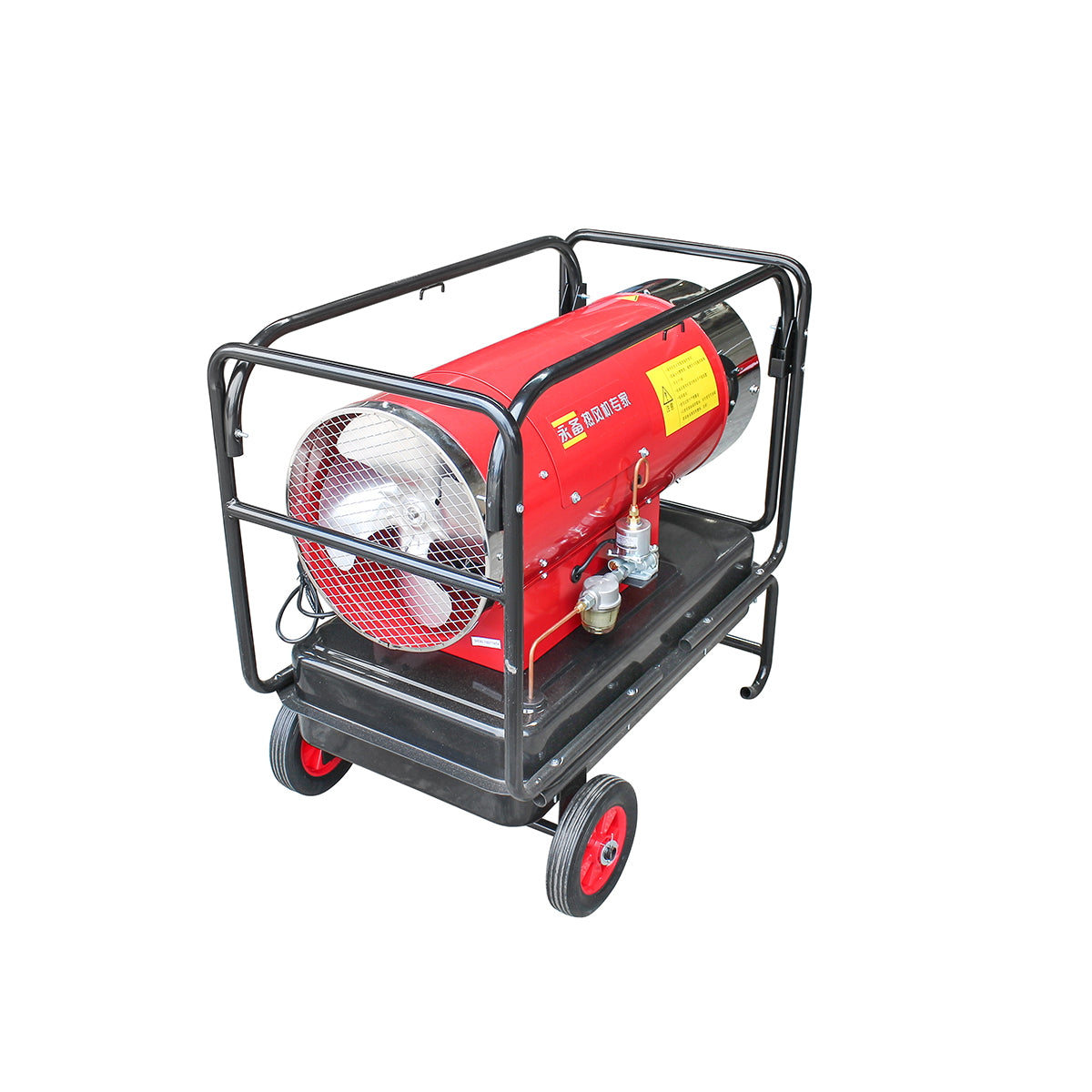 Diesel and electric air heater 220V, consumption 3.5L/h, tank 45L, capacity 1000 m³/h