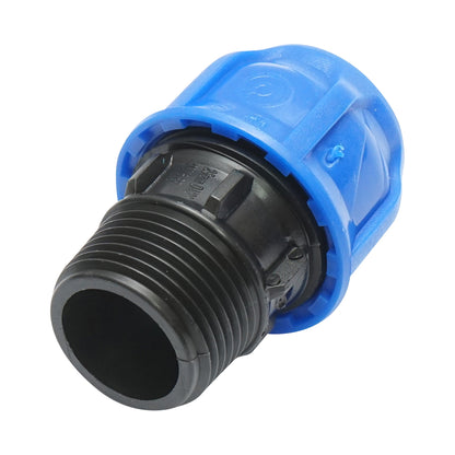 Compression fitting with external thread D25mmx1 inch, PN16 for irrigation systems