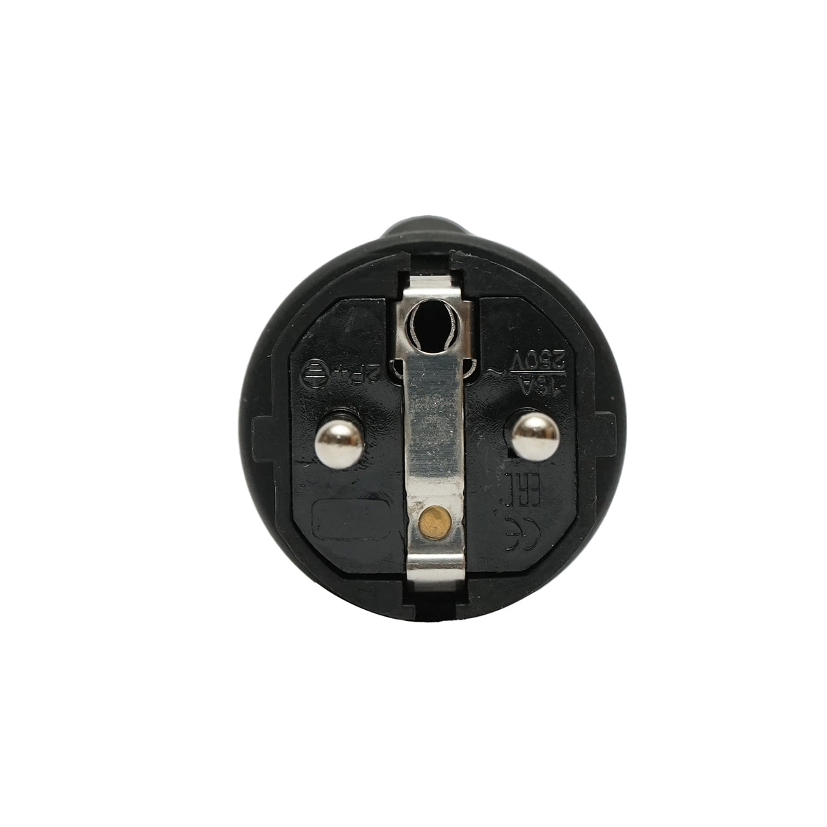 Schuko plug rubber 250V, 16A with handle and grounding IP44 Breckner Germany
