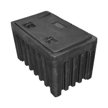 Tool box without support, made of black plastic 460x580x800 mm