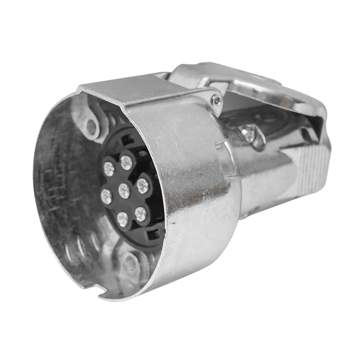 7-pin plug sheet for trailer, metal casing material 12V