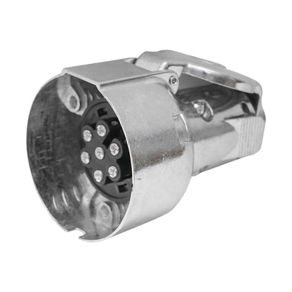 7-pin plug sheet for trailer, metal casing material 12V