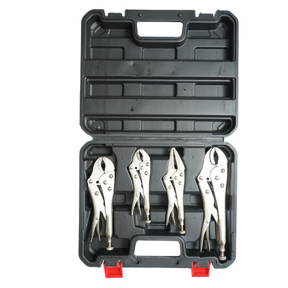 Adjustable multifunctional 4-piece locking pliers set