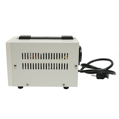 Single-phase automatic voltage stabilizer with relay 2000VA/140-260V, 2 Schuko sockets 230V, LCD display Breckner Germany
