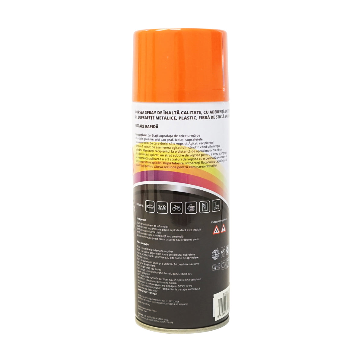 Professional red car paint spray type David Brown with quick drying 450ml MAGIC
