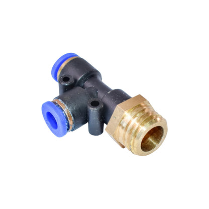 Quick T plastic connector and metal screw fi 6x6 with M16