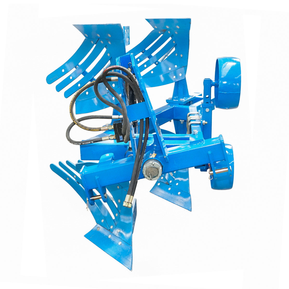 Agricultural plow with 2 blades and reversible notched sides hydraulic Konig Tractors
