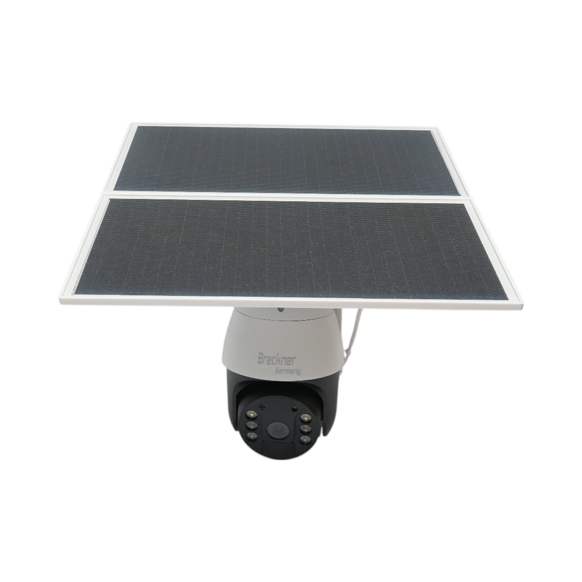 2 MP 1080P surveillance camera, 4G, WIFI 2.4 GHz with 4.3W solar panel, 21700 battery, 360 degrees PTZ, human detection PIR, smart IR night vision, and Ubox application.