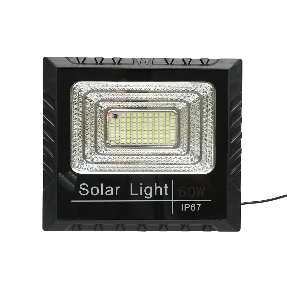 60W LED projector with 10W solar panel, 1200mAh battery, and remote control IP67 Breckner Germany