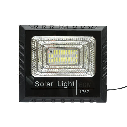 60W LED projector with 10W solar panel, 1200mAh battery, and remote control IP67 Breckner Germany