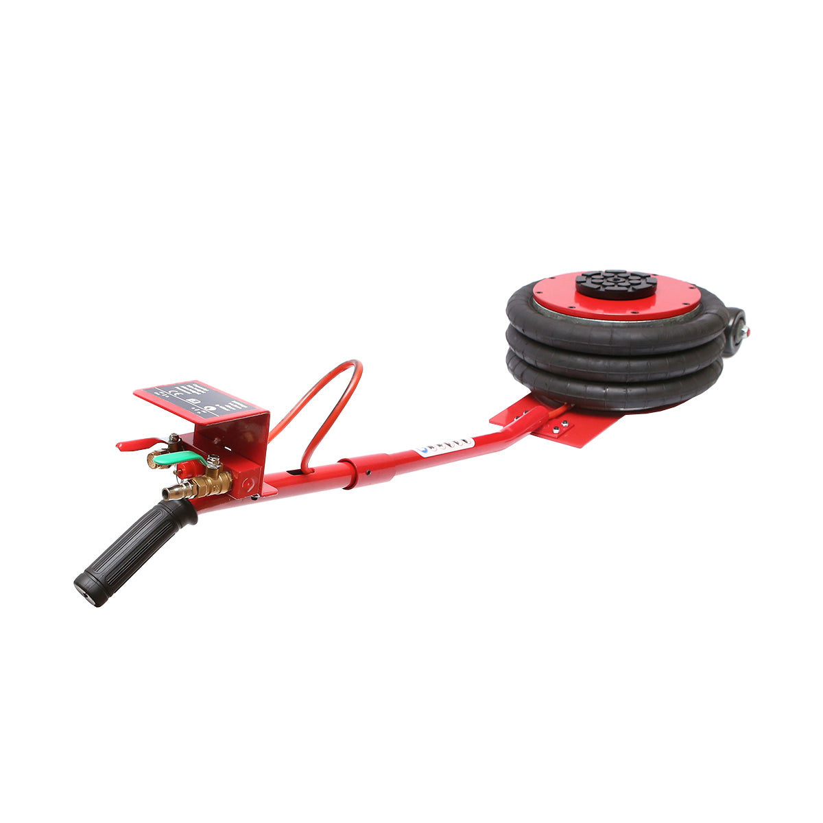 Professional pneumatic jack 145-400mm with air cushion, working pressure 8-12Bar. Maximum load 5T Breckner Germany