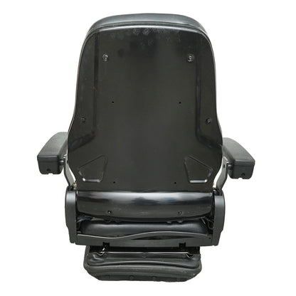 Universal adjustable chair for weight 50-130kg, armrests and backrest reclining 55-89° for tractor, agricultural machinery, industrial, forklift