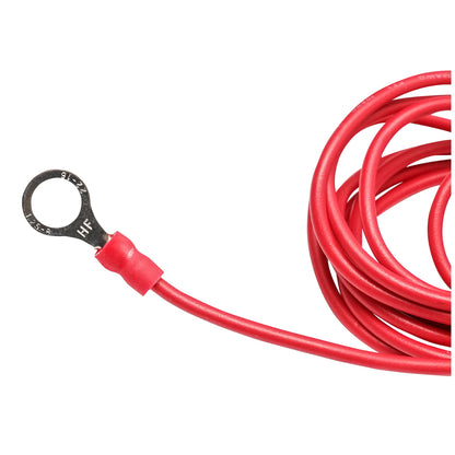 Connection cable with red crocodile clamp for electric fence