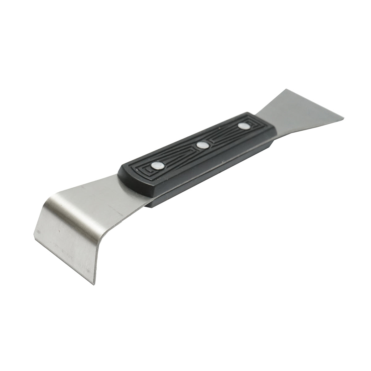 Stainless steel beekeeping scraper with a plastic handle L=200mm