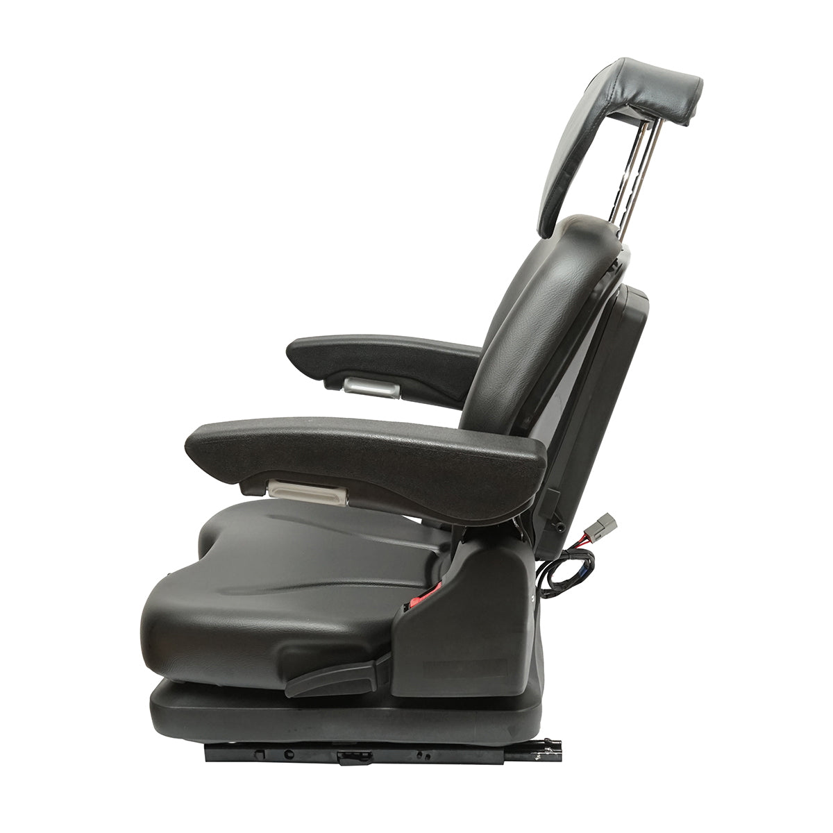 Universal adjustable seat for tractor with seat belt and armrests 610x390mm