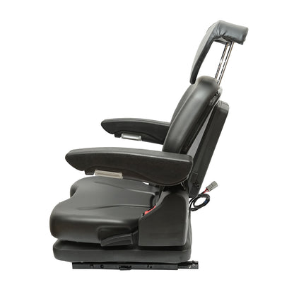 Universal adjustable seat for tractor with seat belt and armrests 610x390mm