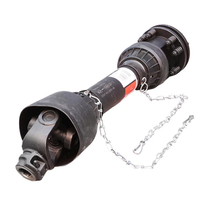 Cardan 850 mm S7 T7 with clutch composed of 2 discs cross 30.2x106.5 (star pipe) 1 3/8 Z=6 cutter
