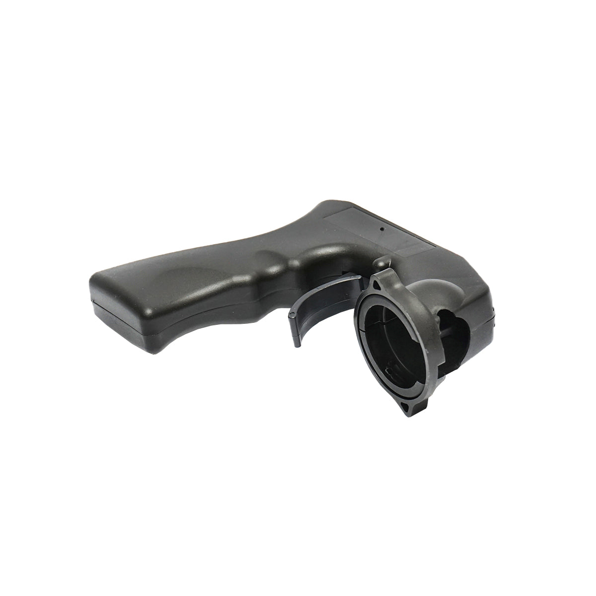 Black pistol grip handle for spray paint can