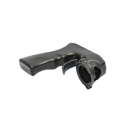 Black pistol grip handle for spray paint can