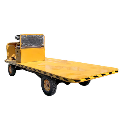Electric platform cart with bench for transporting goods 1200W, 60V, 3x1.25m maximum load 1000Kg THOR
