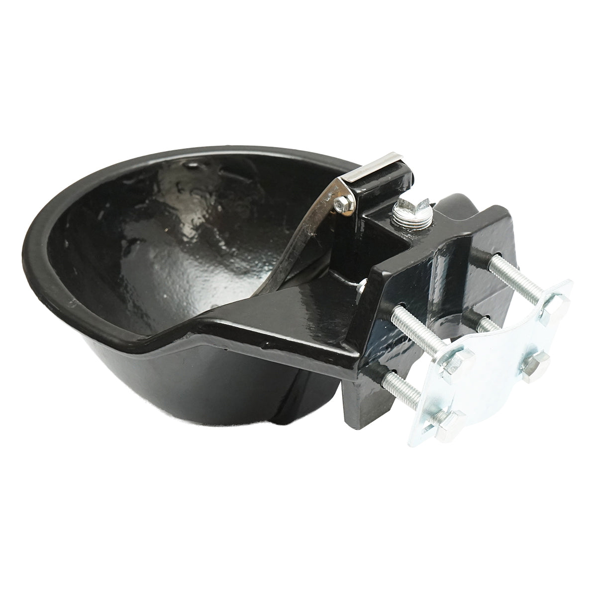 Cast iron waterer with stainless steel flap and accessories, 2 L. Breckner Germany