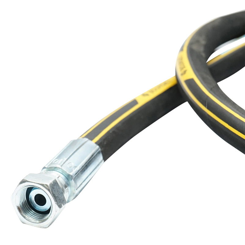 10m washing hose roll DN8 2SN with 22x1.5mm fitting and 3/8 reinforcement at the ends