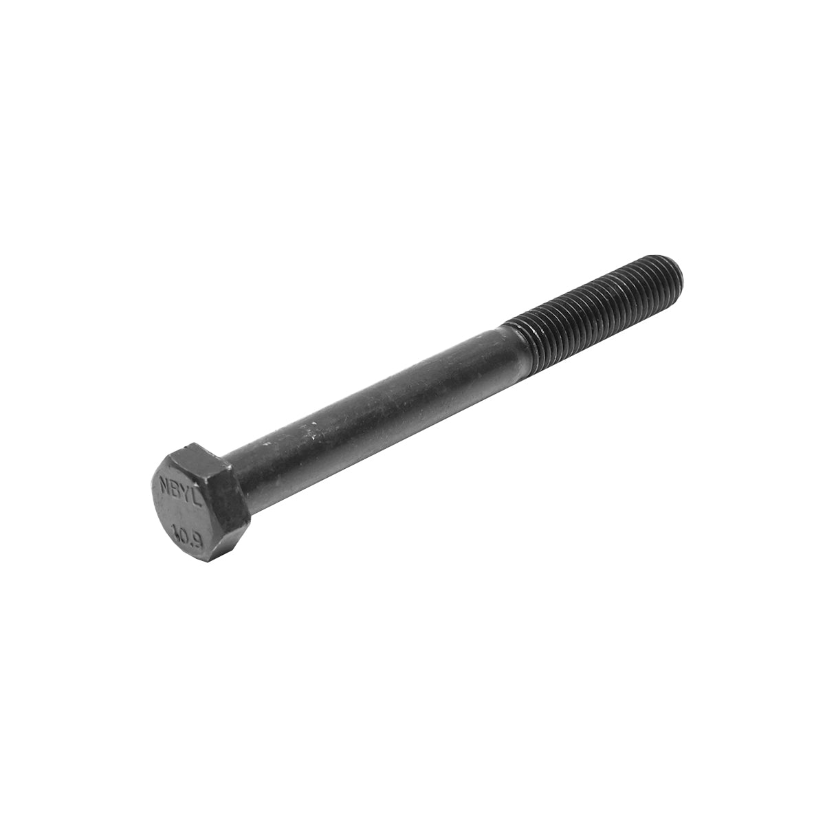 Black bolt with hexagonal head DIN 931 M18x180 G10.9 25 pcs/bag