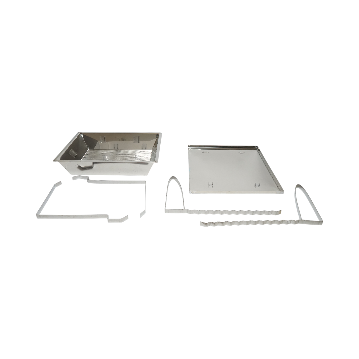 The draining tray with stainless steel sieve 520x415x110mm
