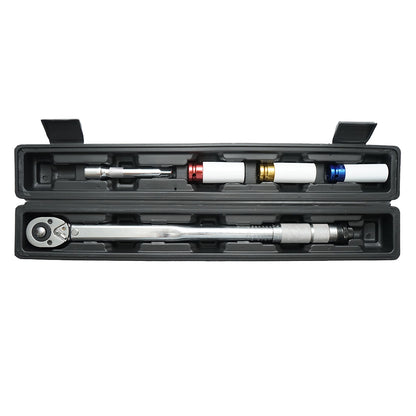 1/2 inch torque wrench set with 3 sockets 17, 19, 21 mm torque 40-210 Nm Breckner Germany