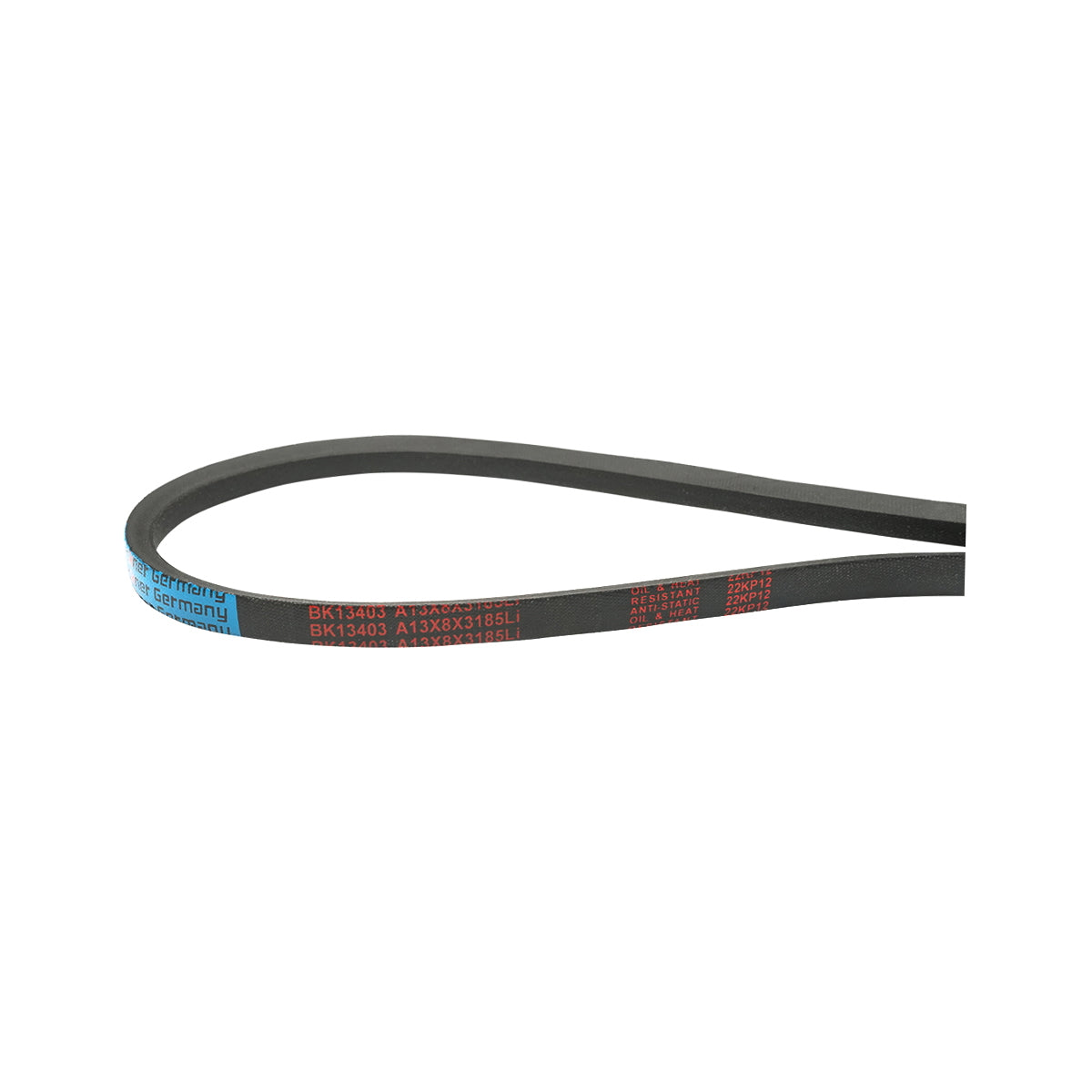 Trapezoidal transmission belt A 13X8X3185 Li Breckner Germany