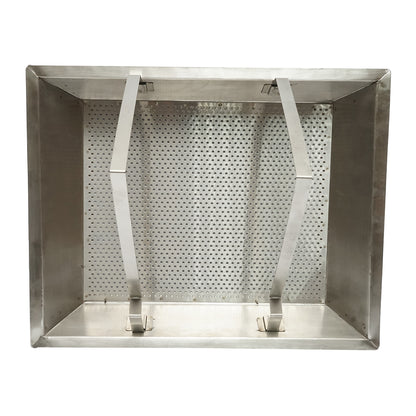 Stainless steel tray for decapping 520x415x110mm