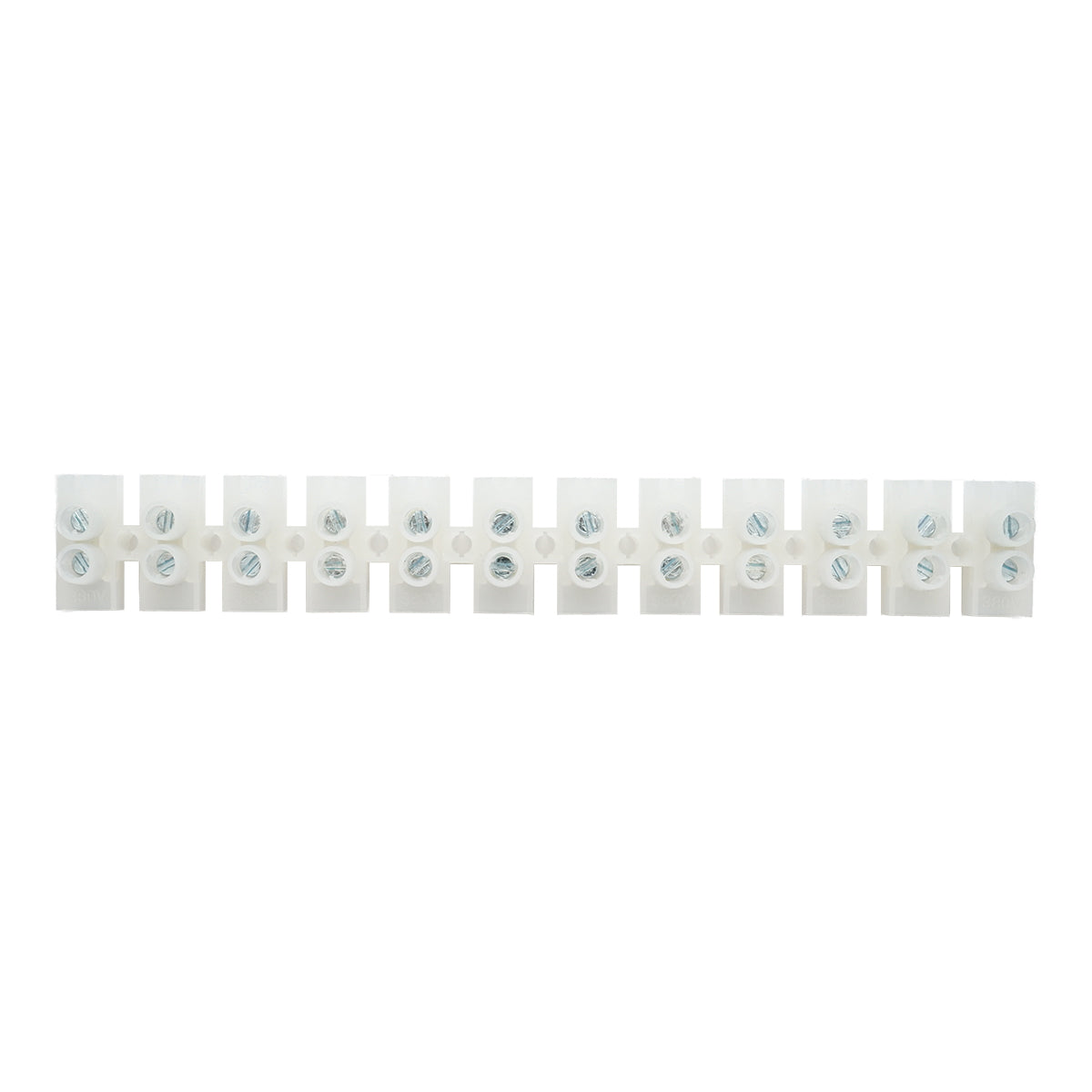 Busbar clamp 60A 380V, 12 poles 25mm Leader