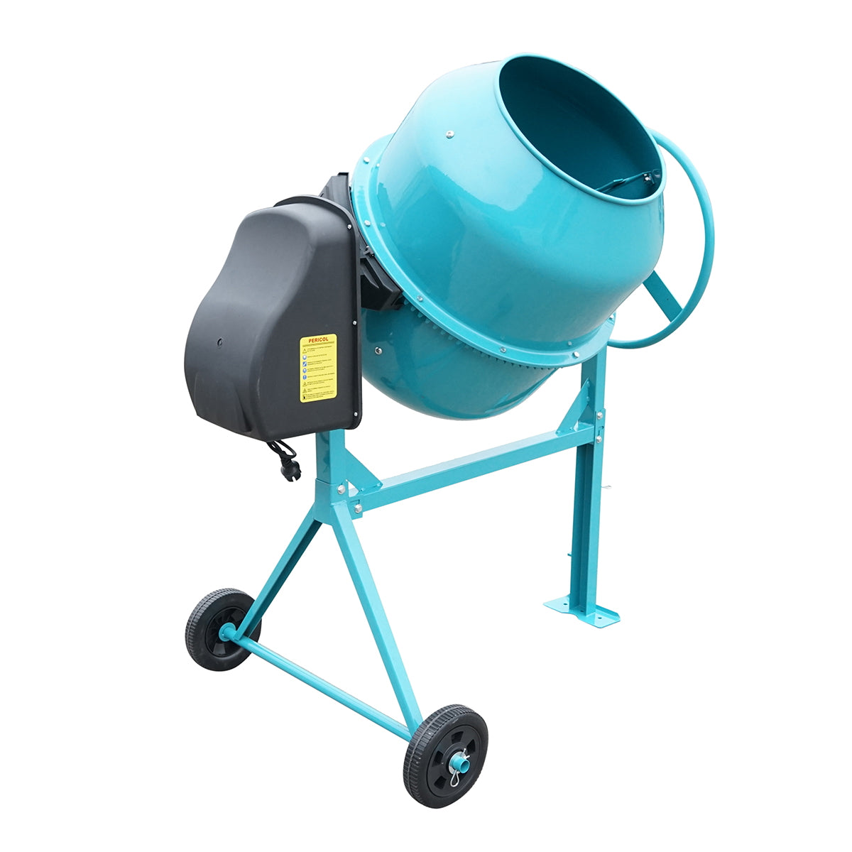 Concrete mixer 800W, drum volume 200L, gear and crown made of cast iron 58 Kg