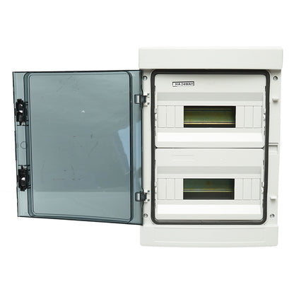 Applied fuse box 2 rows, 24 modules 295x255x130mm IP65 Breckner Germany