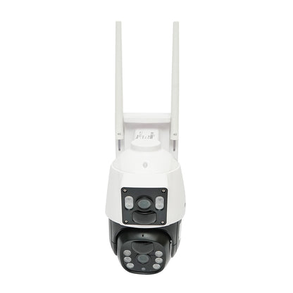 4G surveillance camera, 24/7 rotating, 2 lenses, fully autonomous, solar panel charging, PTZ, 1080P, PIR, IP66