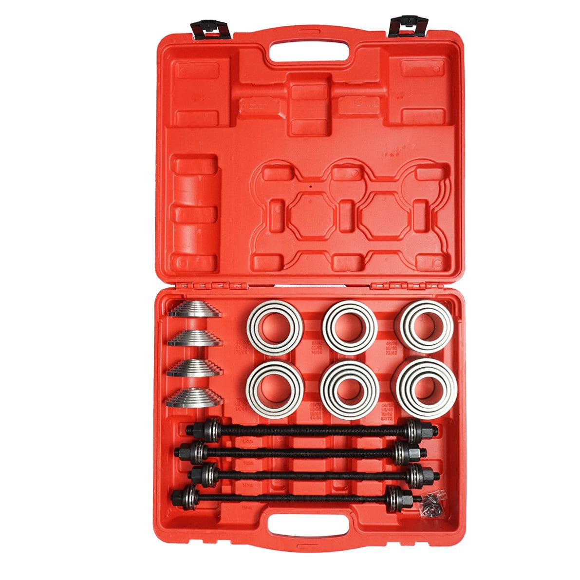 Extract press kit, assembled and disassembled bushings, bearings 28 pieces Breckner Germany