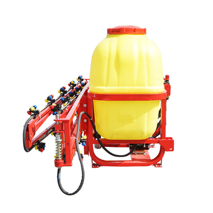 Herbicide sprayer with a 600L tank and 12m boom, with 25 triple nozzles