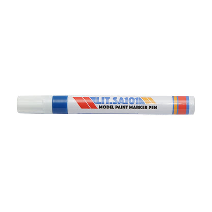 Blue oil-based paint marker, waterproof, quick-drying, 12 pieces