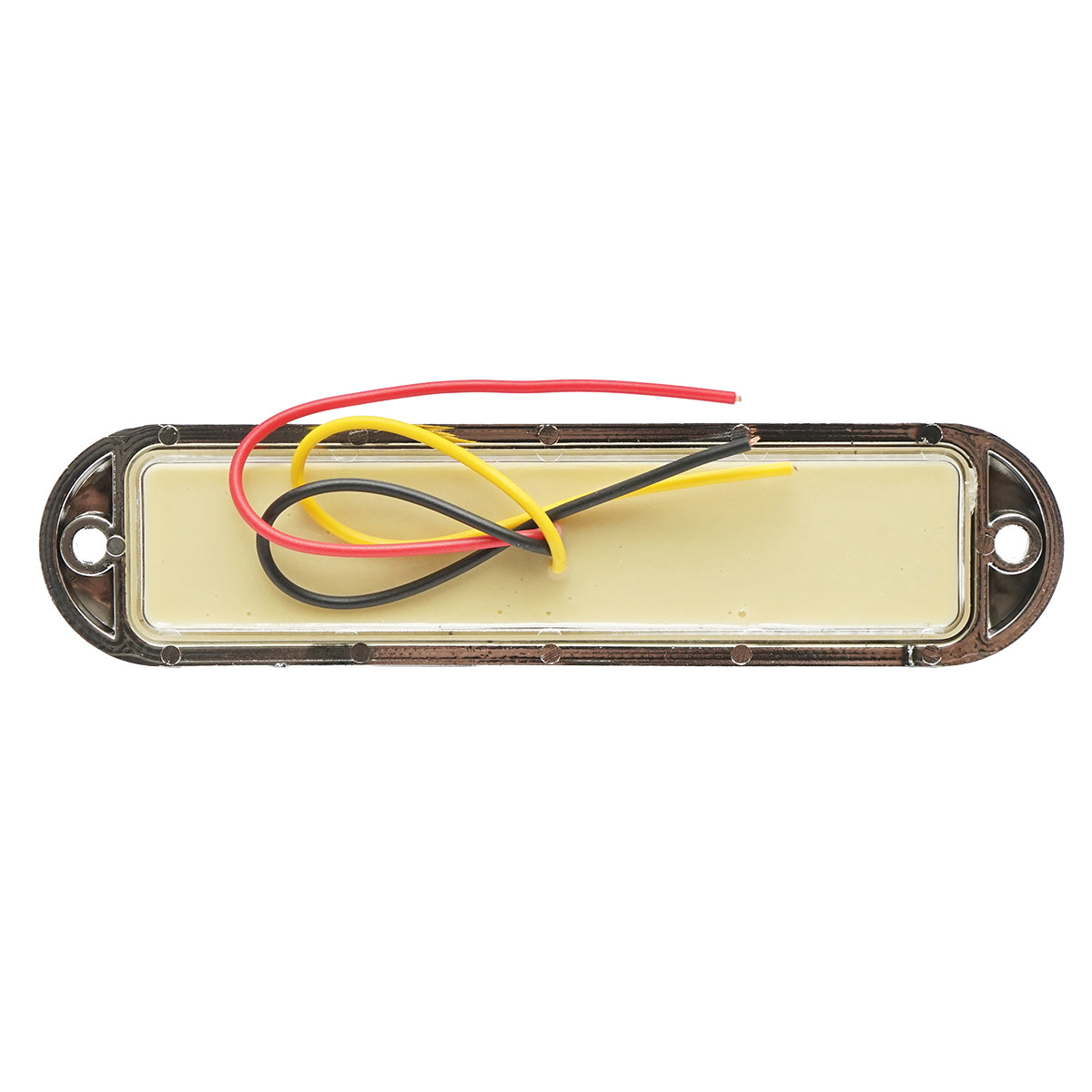 Slim white chrome side marker lamp LED 12-24V, yellow FR1286CR Breckner Germany