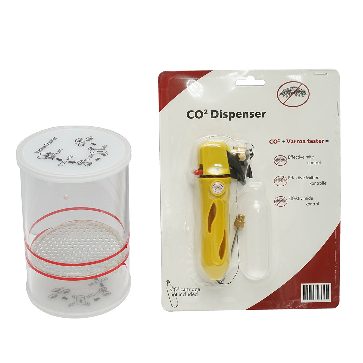 Varroa tester for detecting mites in bees